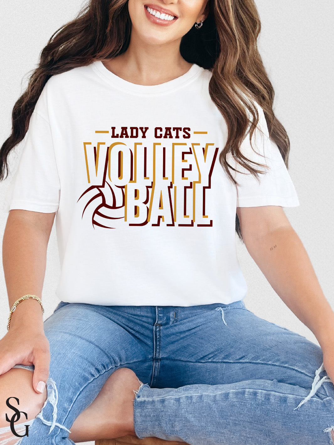 Lady Cats Volleyball Tee