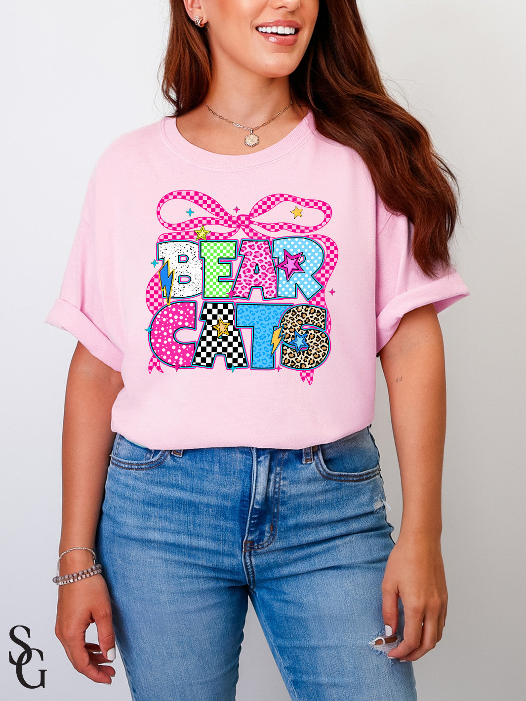 Bearcats Bow Tee