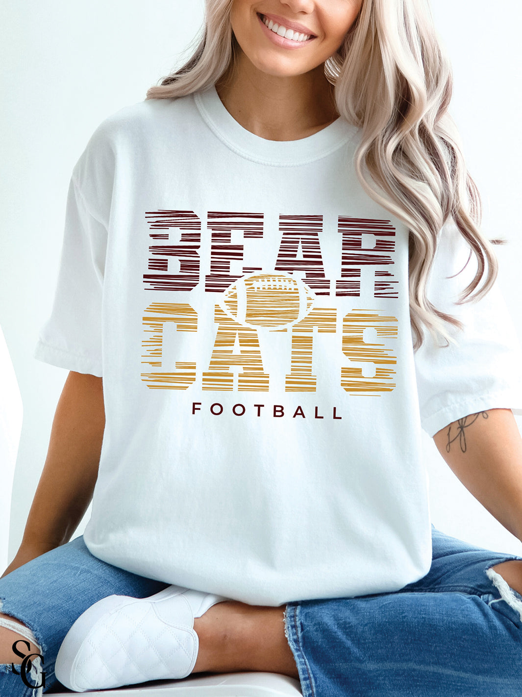 Through the Lines Bearcats Tee
