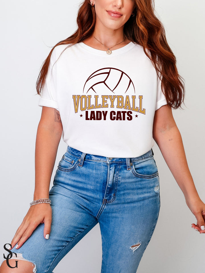 Lady Cats Volleyball Tee